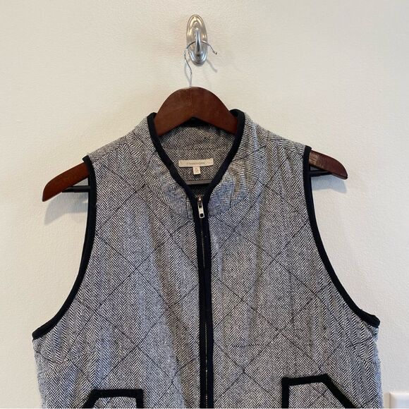 41 Hawthorne Herringbone Vest black white XL preppy classic stitch fix - Picture 2 of 8